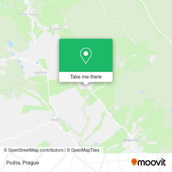 Карта Pošta