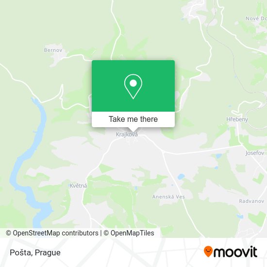 Карта Pošta