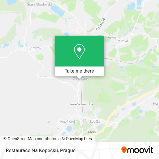 Карта Restaurace Na Kopečku