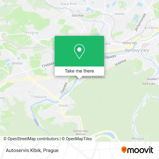 Карта Autoservis Klbík