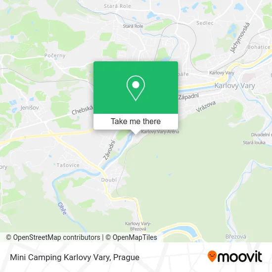 Карта Mini Camping Karlovy Vary
