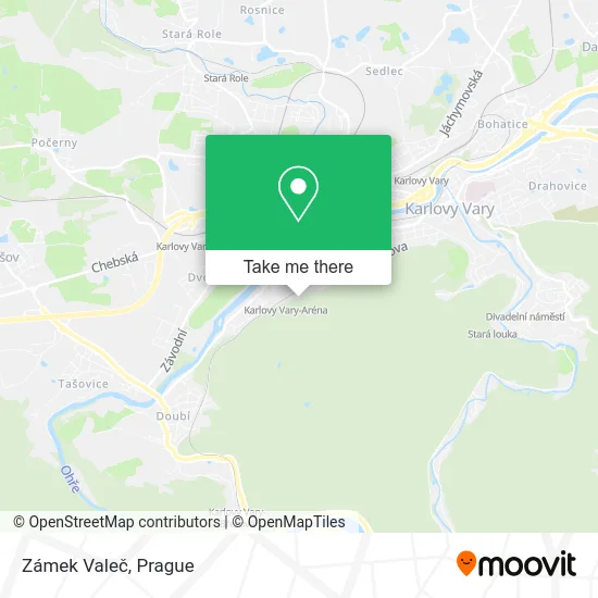 Карта Zámek Valeč