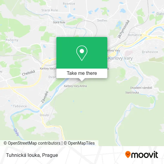 Карта Tuhnická louka
