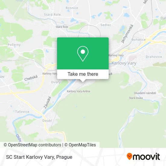 Карта SC Start Karlovy Vary