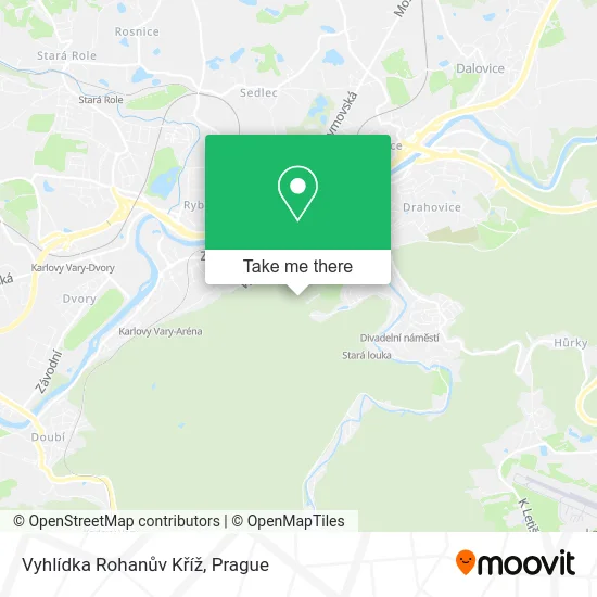 Vyhlídka Rohanův Kříž map