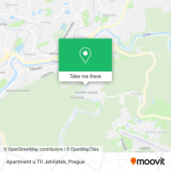 Карта Apartment u Tří Jehňátek