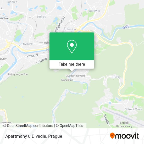 Карта Apartmany u Divadla