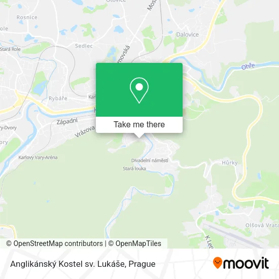 Карта Anglikánský Kostel sv. Lukáše