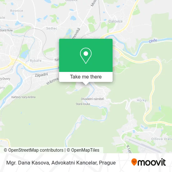 Mgr. Dana Kasova, Advokatni Kancelar map