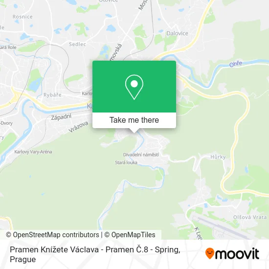 Карта Pramen Knížete Václava - Pramen Č.8 - Spring