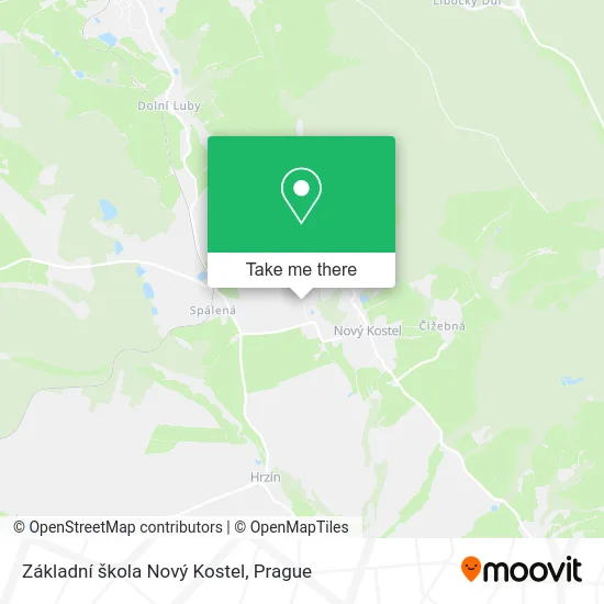 Карта Základní škola Nový Kostel