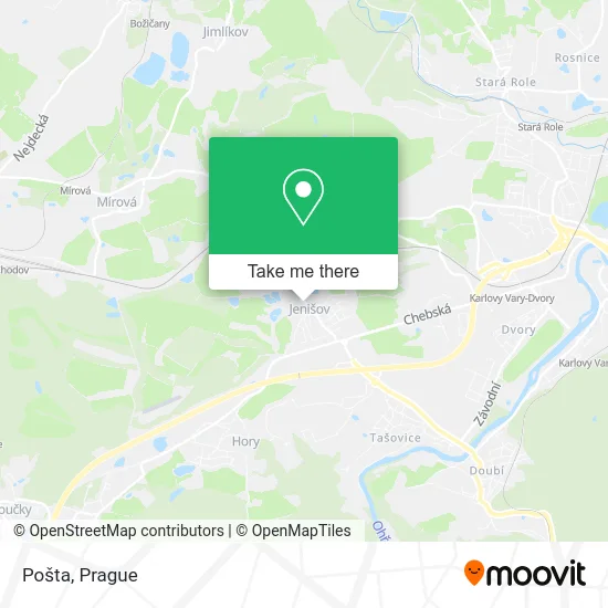 Карта Pošta