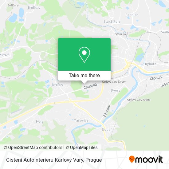 Карта Cisteni Autointerieru Karlovy Vary