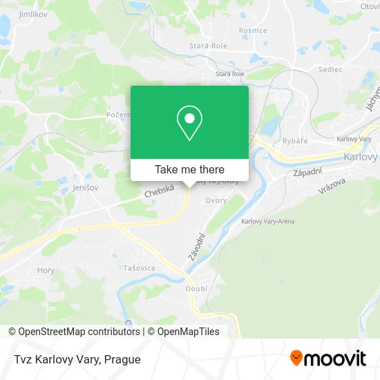Карта Tvz Karlovy Vary