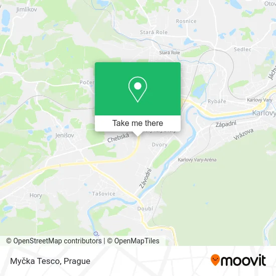 Карта Myčka Tesco