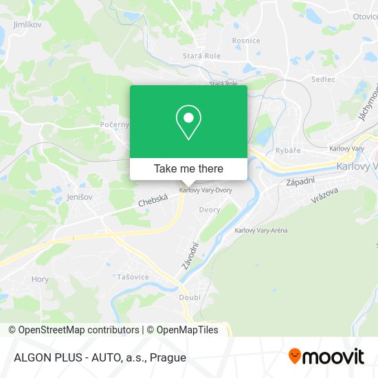 Карта ALGON PLUS - AUTO, a.s.