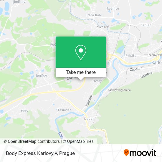 Карта Body Express Karlovy v