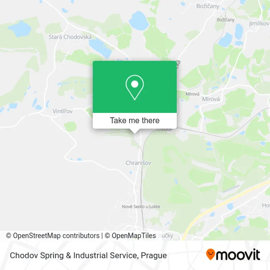 Карта Chodov Spring & Industrial Service