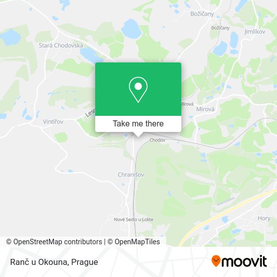 Карта Ranč u Okouna