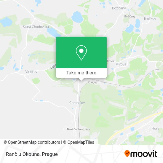 Карта Ranč u Okouna