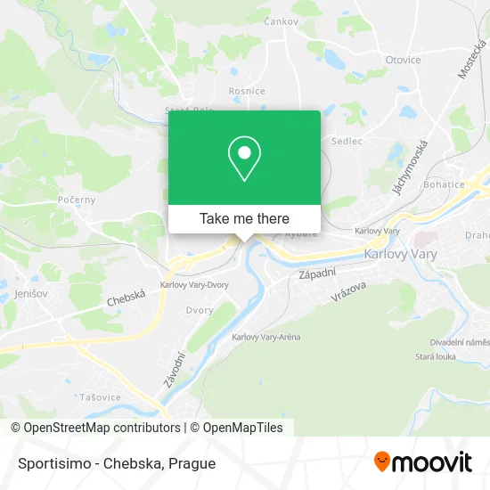 Карта Sportisimo - Chebska