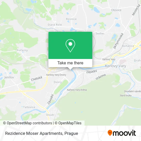 Карта Rezidence Moser Apartments