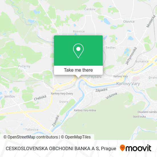 Карта CESKOSLOVENSKA OBCHODNI BANKA A S