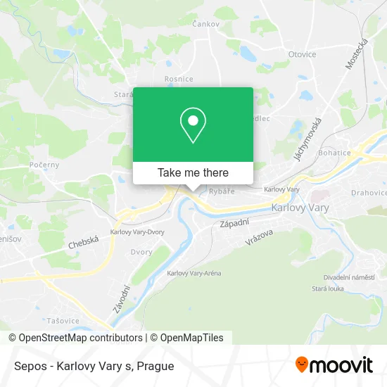Карта Sepos - Karlovy Vary s