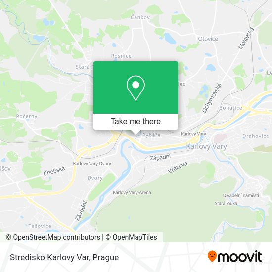 Карта Stredisko Karlovy Var