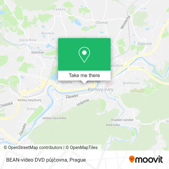 Карта BEAN-video DVD půjčovna