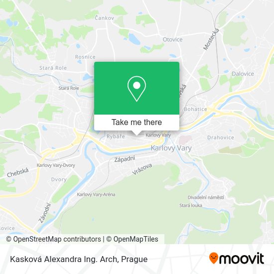 Карта Kasková Alexandra Ing. Arch