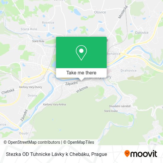 Карта Stezka OD Tuhnicke Lávky k Chebáku