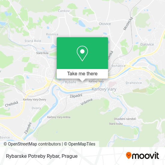 Карта Rybarske Potreby Rybar