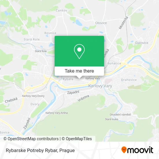 Карта Rybarske Potreby Rybar