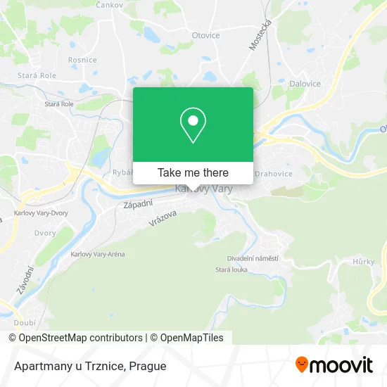 Карта Apartmany u Trznice