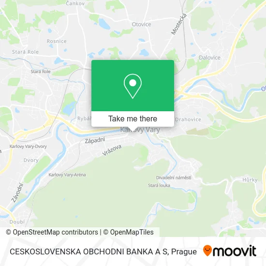 Карта CESKOSLOVENSKA OBCHODNI BANKA A S