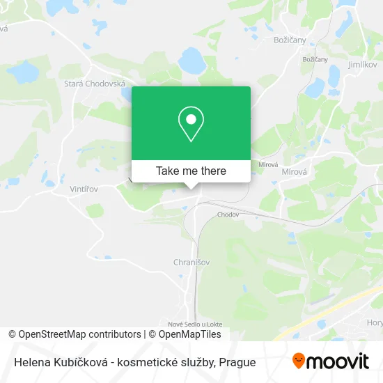 Helena Kubíčková - kosmetické služby map