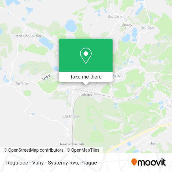 Карта Regulace - Váhy - Systémy Rvs