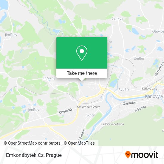 Карта Emkonábytek.Cz