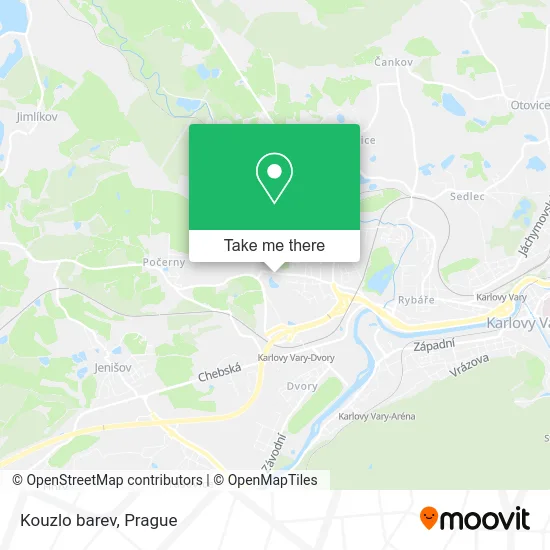 Карта Kouzlo barev