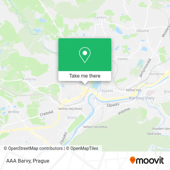 Карта AAA Barvy