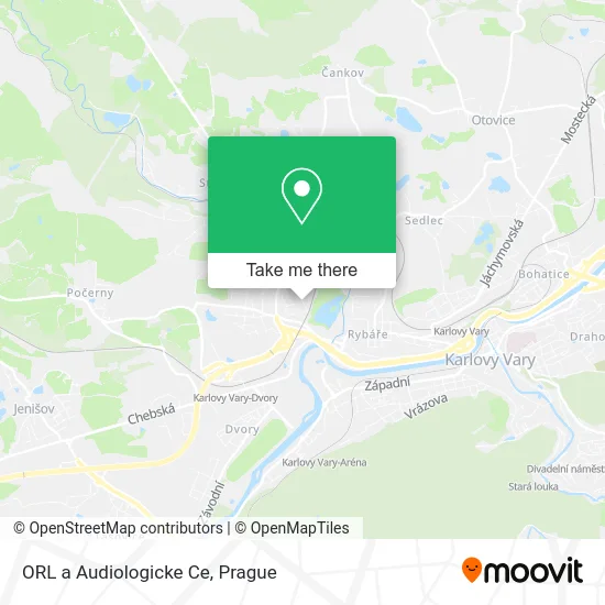 Карта ORL a Audiologicke Ce