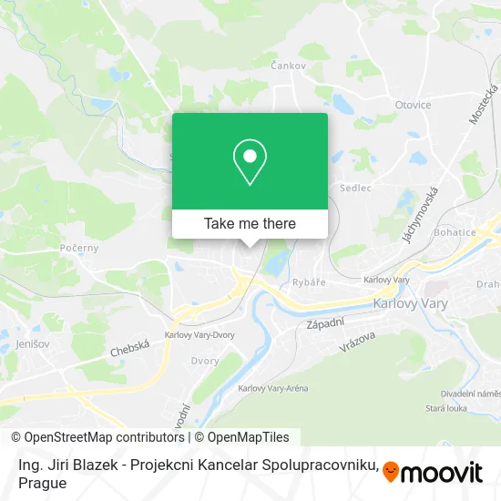 Карта Ing. Jiri Blazek - Projekcni Kancelar Spolupracovniku