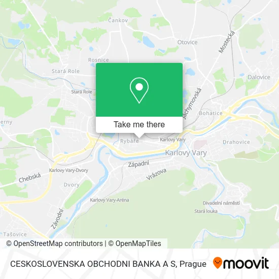 Карта CESKOSLOVENSKA OBCHODNI BANKA A S