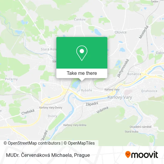 Карта MUDr. Červenáková Michaela