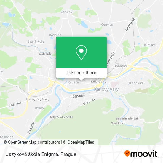 Карта Jazyková škola Enigma