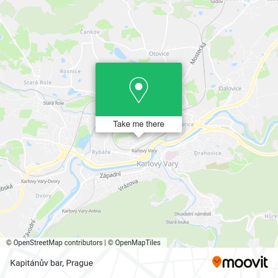 Карта Kapitánův bar