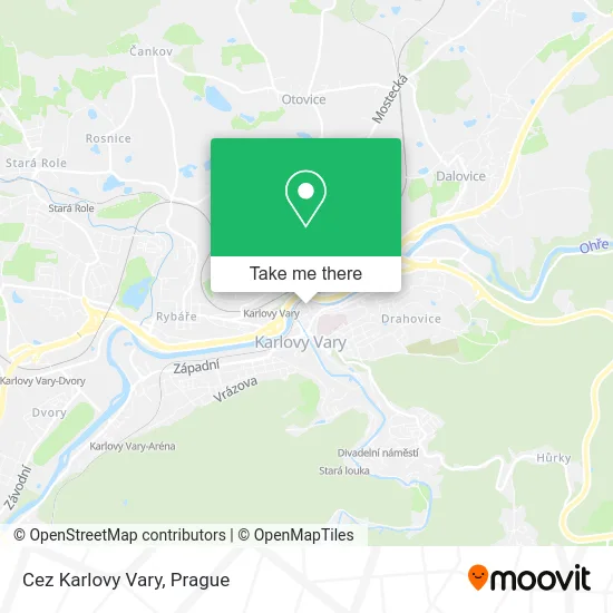 Карта Cez Karlovy Vary