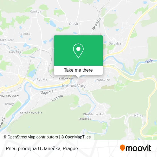 Карта Pneu prodejna U Janečka