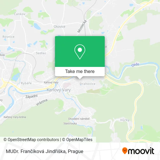 Карта MUDr. Frančíková Jindřiška